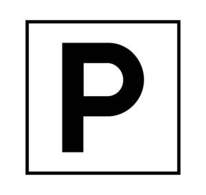 Letra P de parking